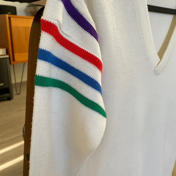 Very cool vintage Ocean Pacific V neck ski sweater - Picture 3 of 7